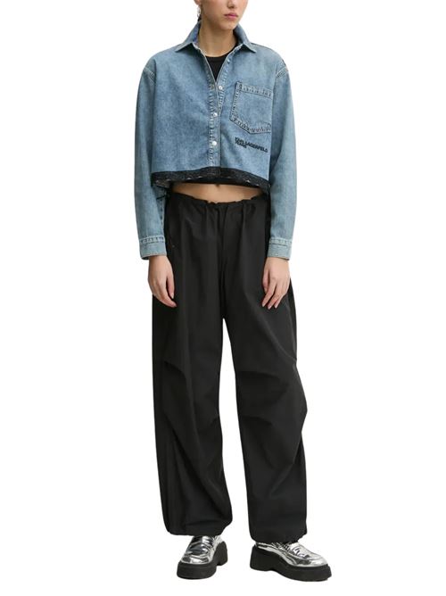 Camicia donna in cotone denim Karl Lagerfeld jeans | A1W110341HK